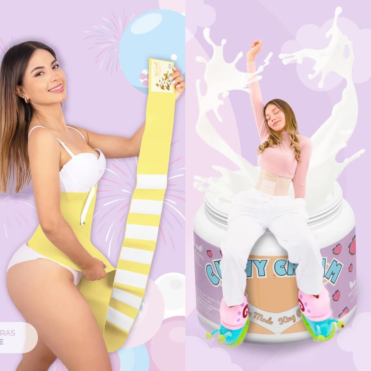 Promoción: Cinta Invisible ModaKING + Crema Curvy - Fajas Reductoras YESSI - Envío Gratis Chile