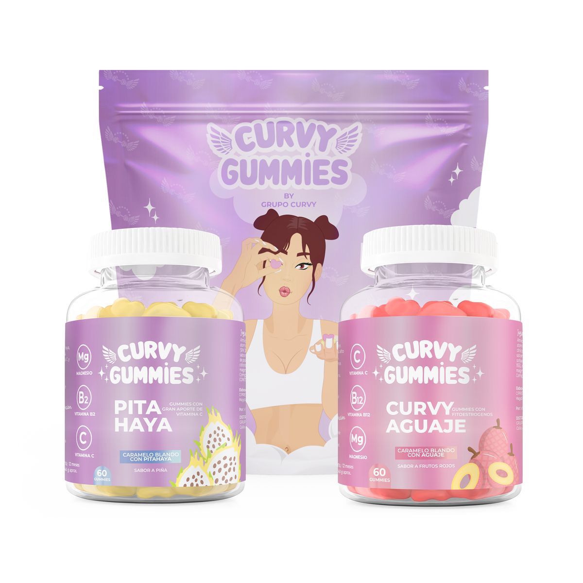 Curvy Gummies: Suplemento en Gomitas para Moldear y Realzar tu Figura (60 unid) en Tiendas Yessi
